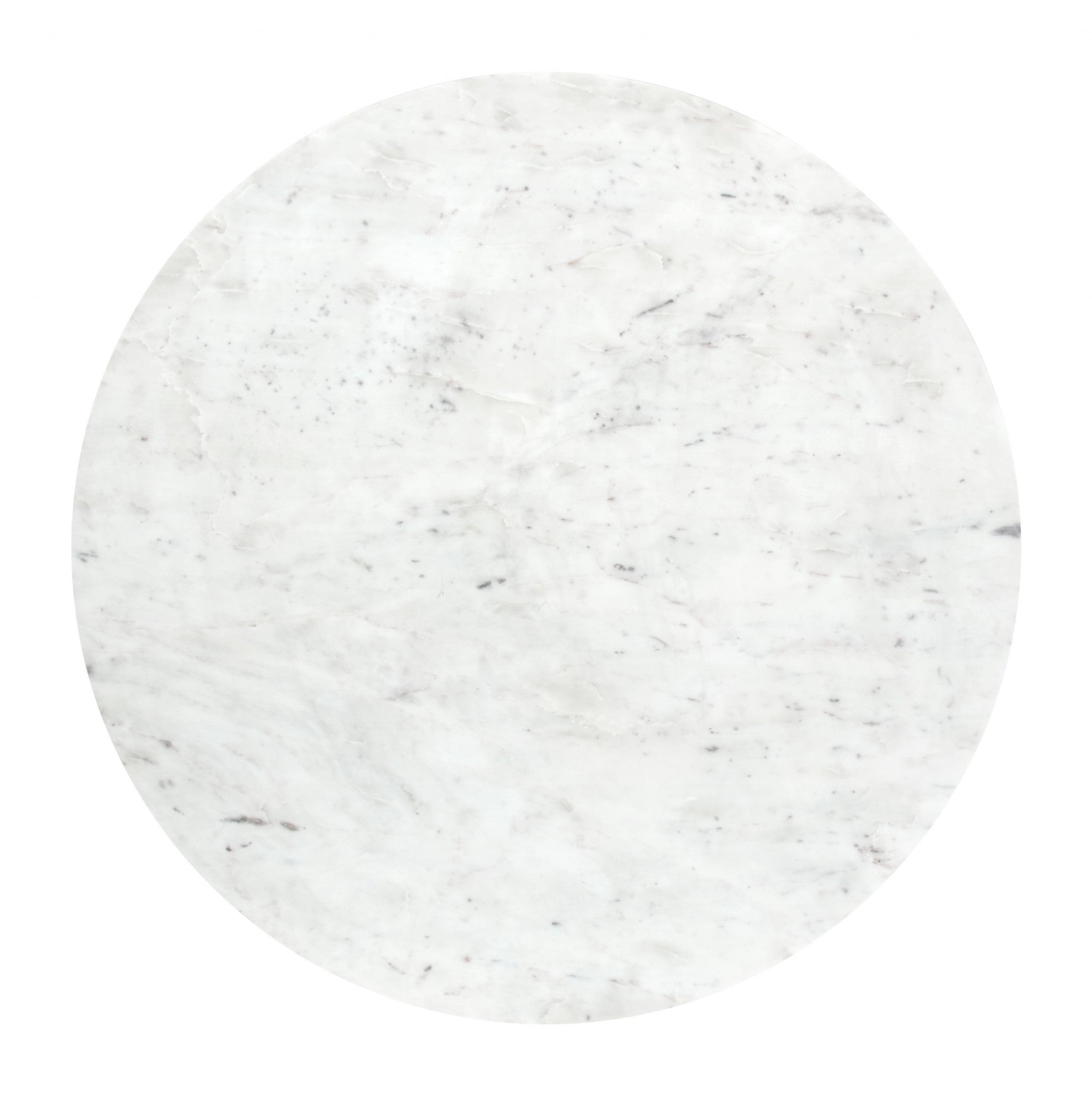 36 英寸仿古青銅色和白色天然大理石圓形咖啡桌