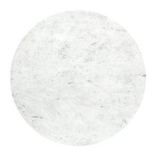 36 英寸仿古青銅色和白色天然大理石圓形咖啡桌