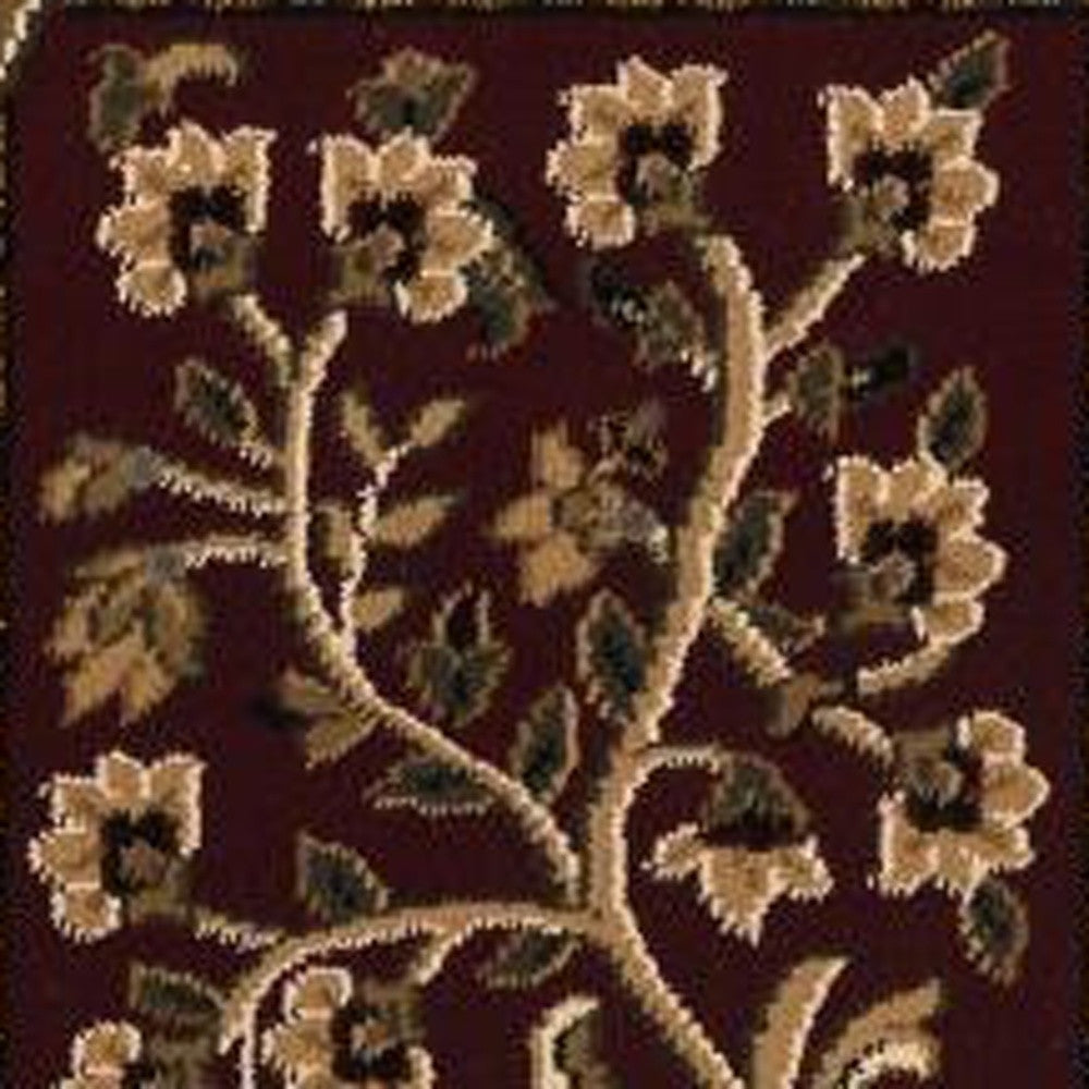 Cream Traditional Decorative Runner Rug - 2’ x 10’