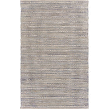 5’ x 8’ Blue and Cream Braided Jute Area Rug