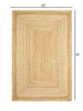 4’ x 6’ Classic Tan Bordered Area Rug