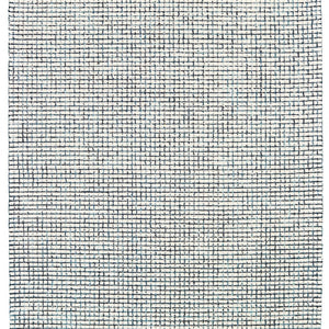 8’ x 10’ Navy and Ivory Grids Area Rug