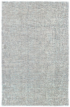 8’ x 10’ Navy and Ivory Grids Area Rug