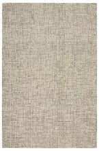 5’ x 8’ Tan and Ivory Grid Area Rug