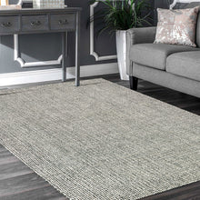 5’ x 8’ Gray Interwoven Maze Area Rug