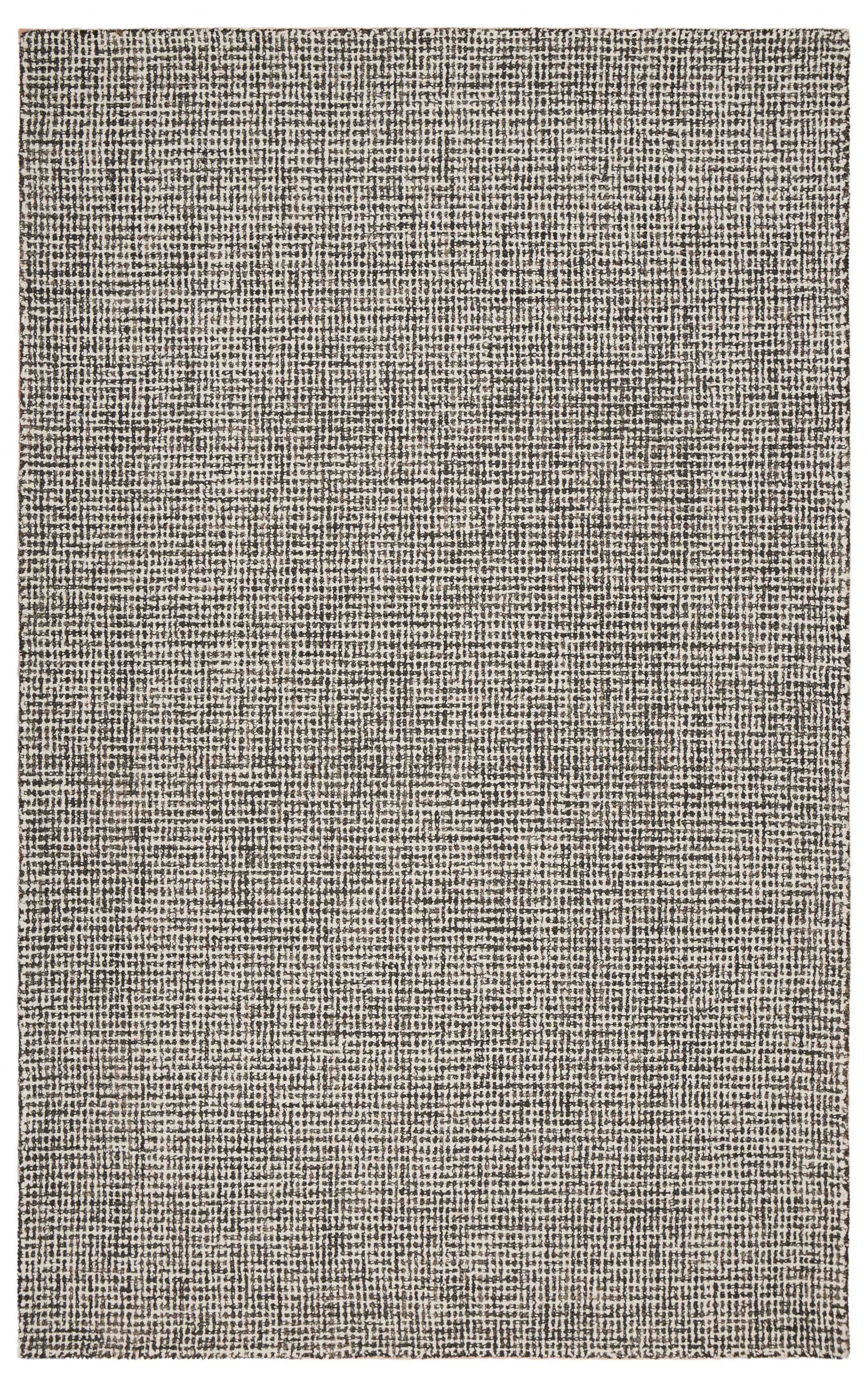 5’ x 8’ Gray Interwoven Maze Area Rug