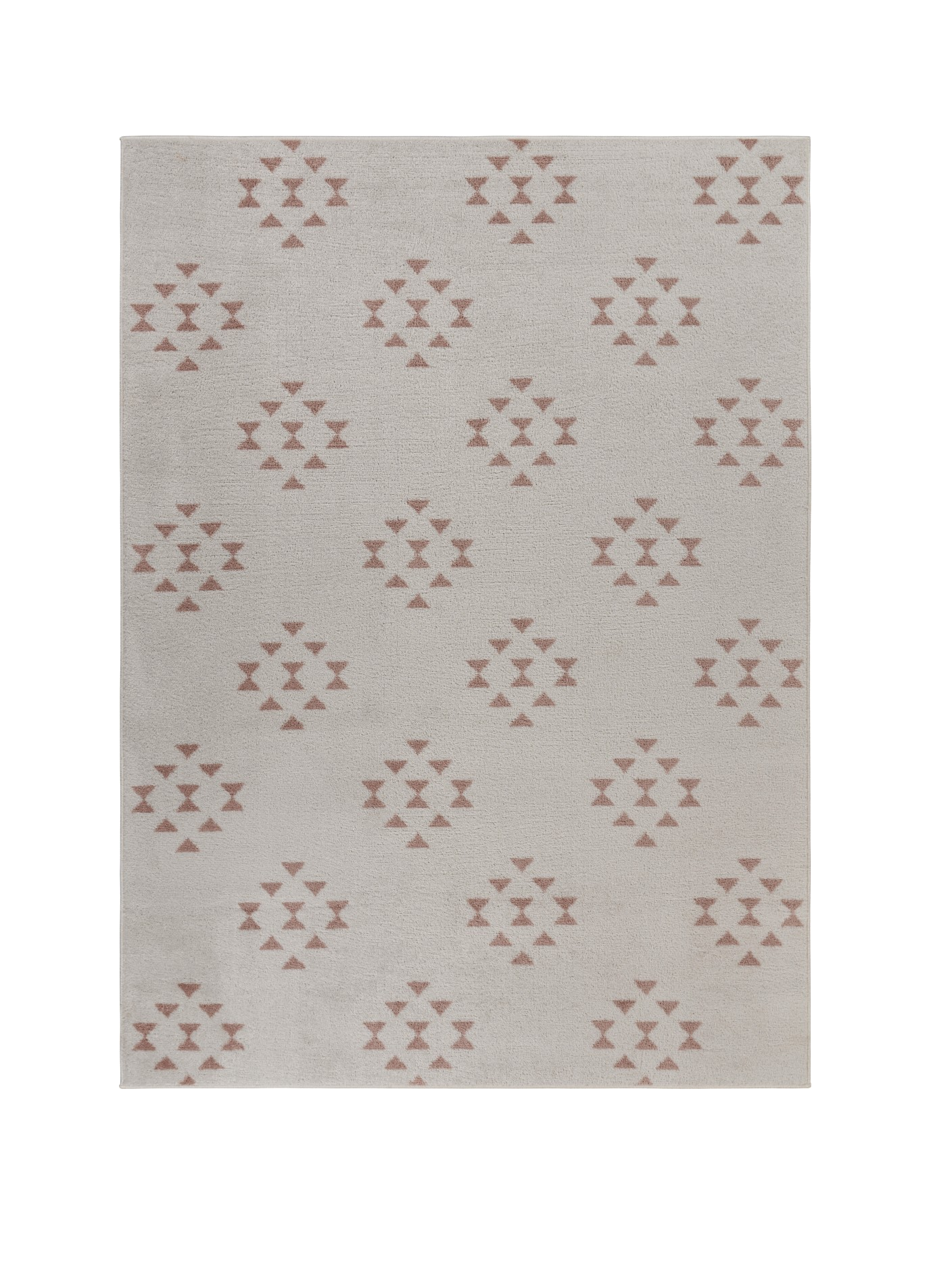 5’ x 7’ Tan and Beige Southwestern Area Rug