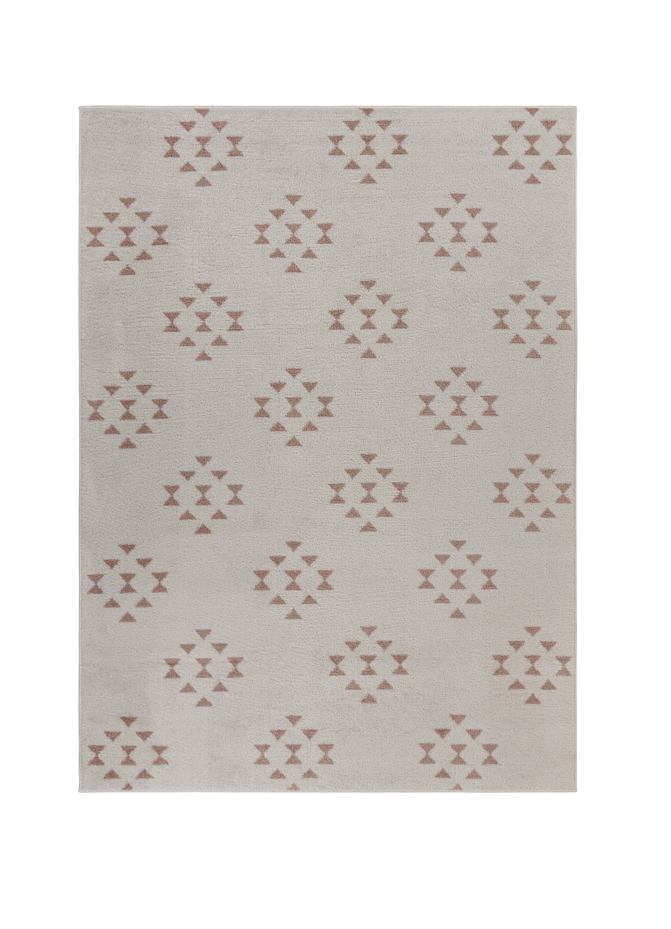 5’ x 7’ Tan and Beige Southwestern Area Rug