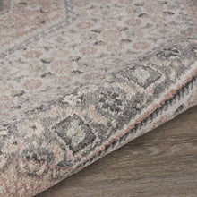 5’ x 7’ Gray and Blush Traditional Area Rug