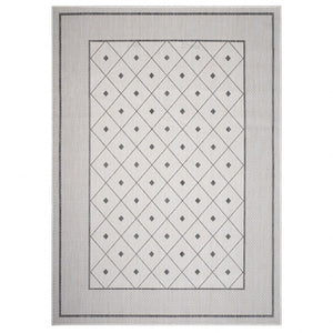 8? X 10? Gray/White/Cream Indoor Outdoor Area Rug