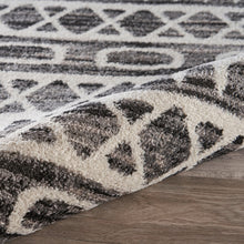 8’ x 10’ Black and White Geometric Area Rug