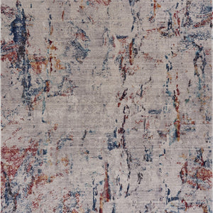 5’ x 8’ Orange and Ivory Medallion Area Rug