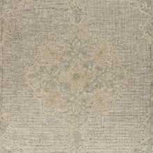 5’ x 8’ Beige Distressed Floral Area Rug