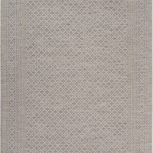 5' X 7' Tan/Brown Indoor Outdoor Area Rug