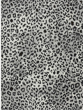8’ x 10’ Black and Gray Cheetah Print Area Rug
