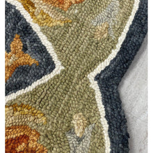 2’ x 7’ Charcoal Floral Medallion Runner Rug