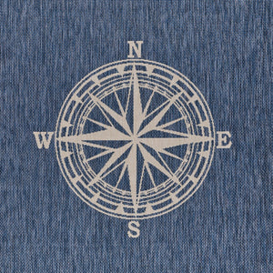 8? X 10? Blue/White Indoor Outdoor Area Rug