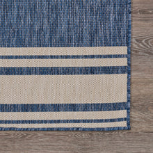 8? X 10? Blue/White Indoor Outdoor Area Rug