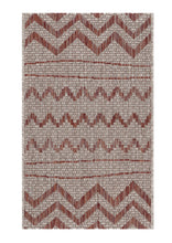 2? X 3? Beige / Red Indoor Outdoor Area Rug