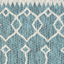 3' X 5' Blue / Gray Indoor Outdoor Area Rug