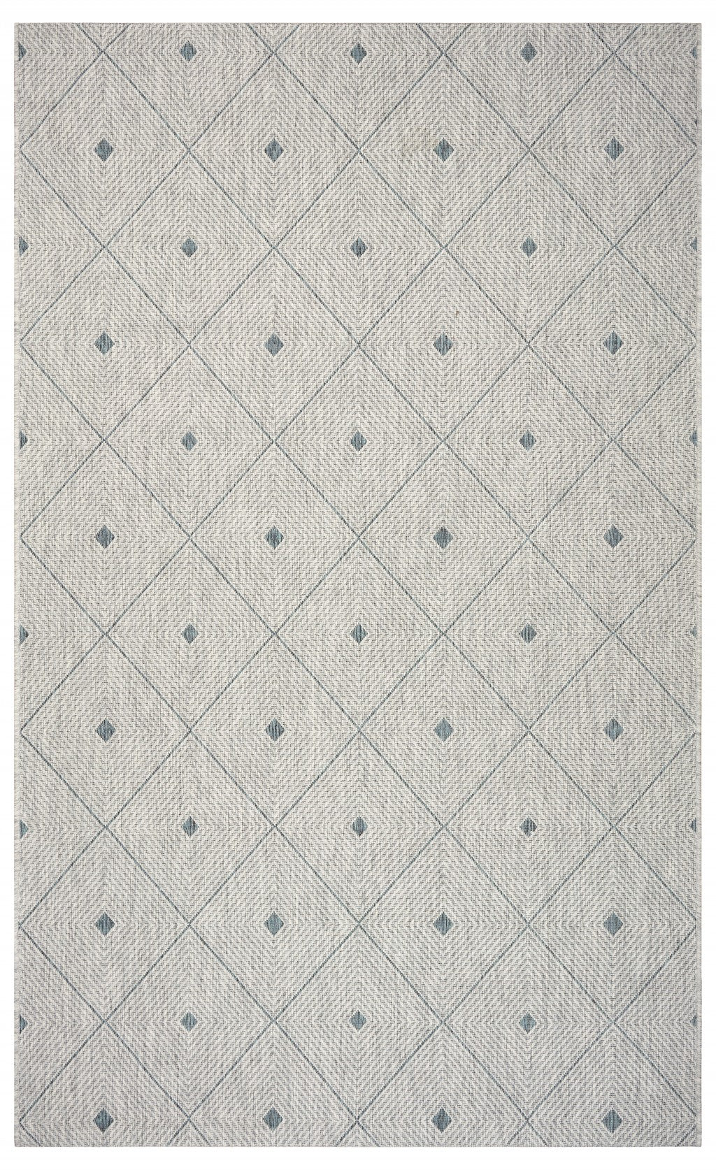 2? X 3? Blue / Gray Indoor Outdoor Area Rug