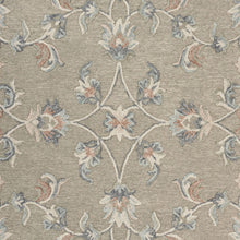 Sage and Cream Filigree Area Rug 5’ x 7'