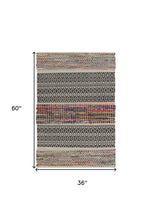 3’ x 5’ Colorful Traditional Chindi Area Rug