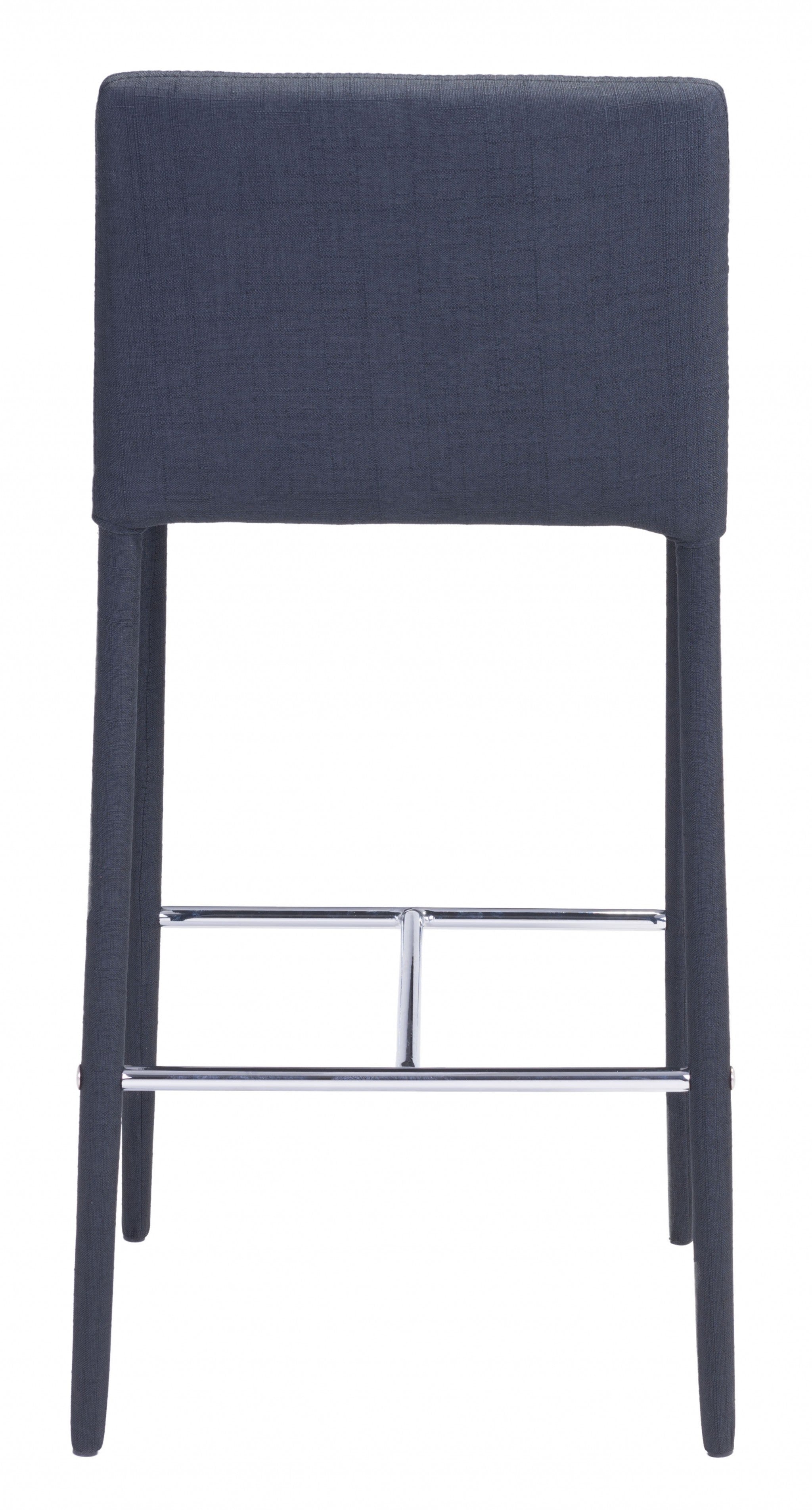 Set of Two Black Restaurant Quality Sleek Bar Chairs