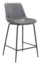 Gray and Black Top Shelf Modern Rugged Counter Chair