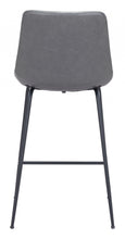 Gray and Black Top Shelf Modern Rugged Counter Chair