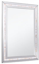 Silver Tiled Border Wall Mirror