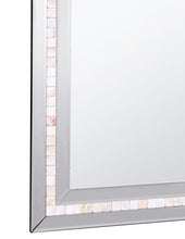 Silver Tiled Border Wall Mirror
