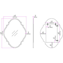 Scalloped Convex Glass Mirror