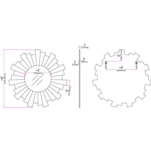 Silver Sunshine Wall Mirror