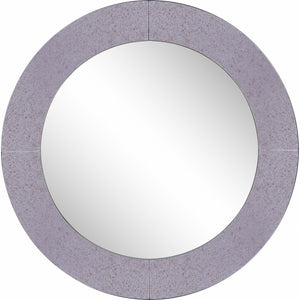 Grey Round Wall Mirror