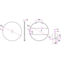 Clean and Chic Round Mirror