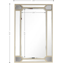 Antiqued Silver Wall Mirror