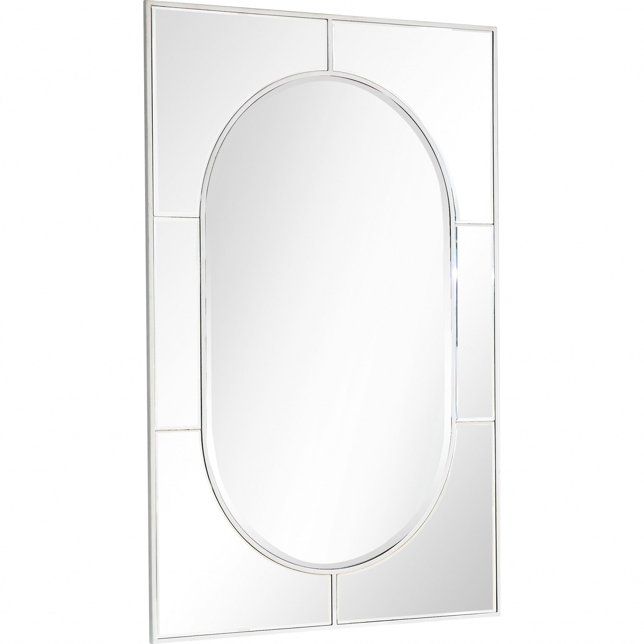 Silver Glass Wall Mirror