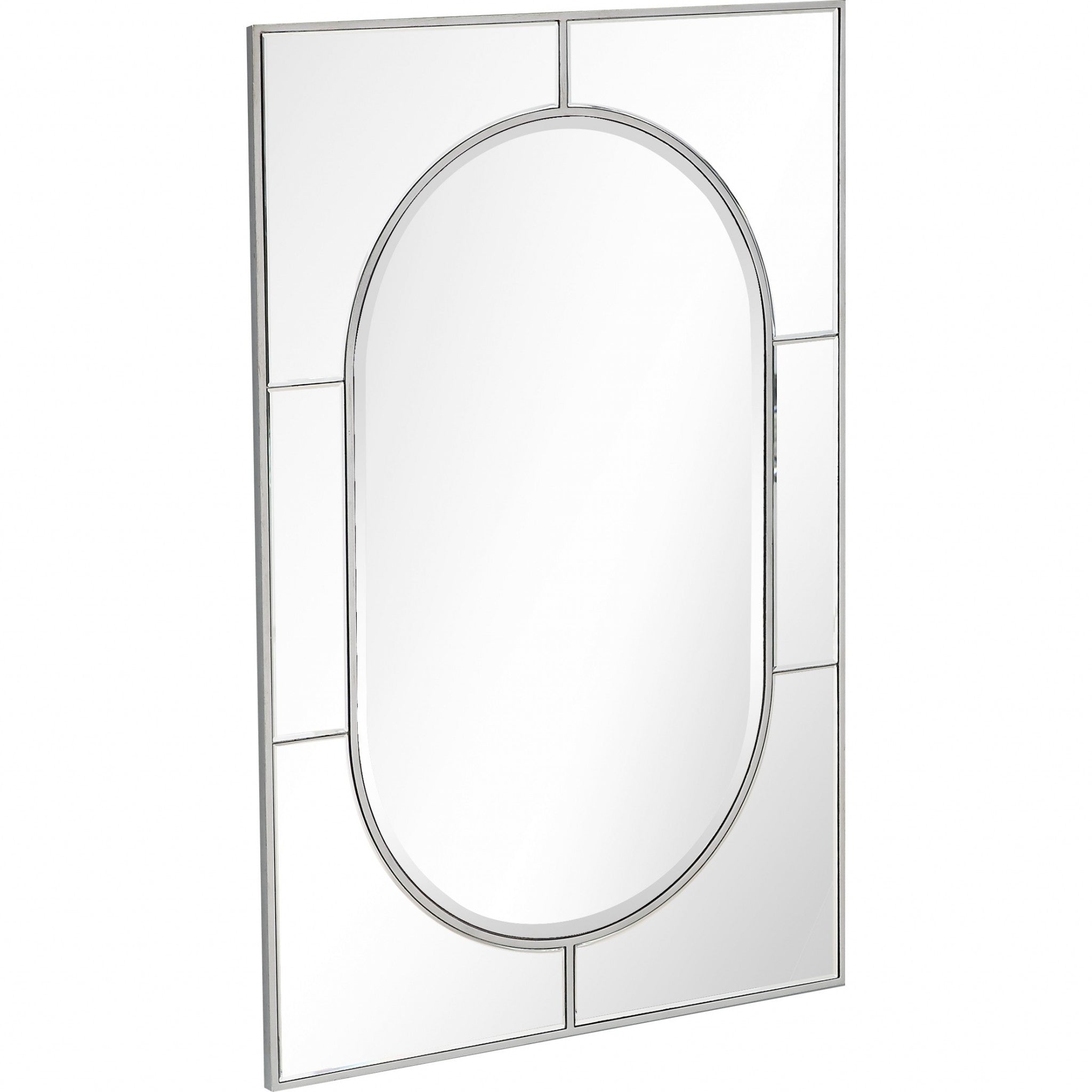 Silver Glass Wall Mirror