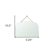 Rectangular Arch Beveled Hanging Mirror
