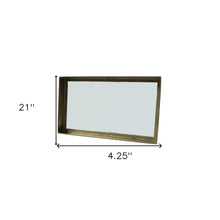 Gold Cast Aluminum Rectangular Mirror