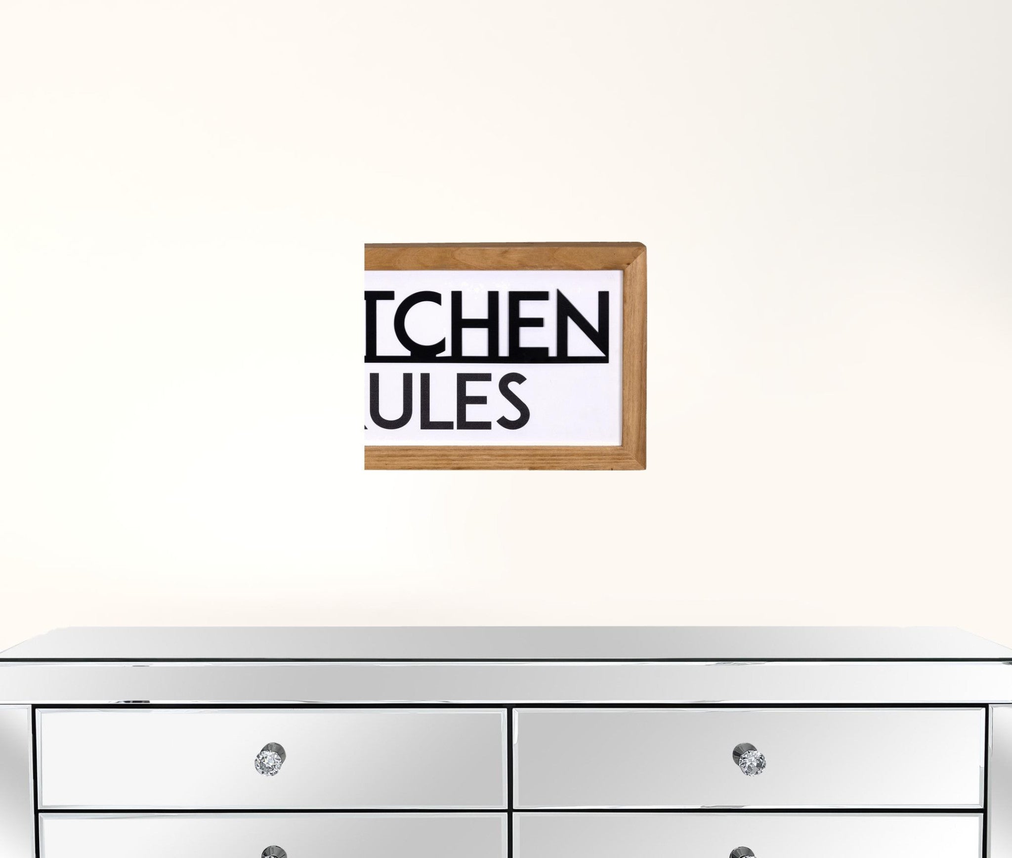 Mi cocina Mis reglas Arte de pared de metal y madera