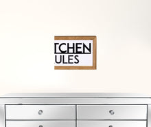 Mi cocina Mis reglas Arte de pared de metal y madera