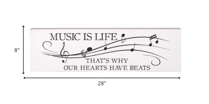 Minimalist Music Is Life Wall Art