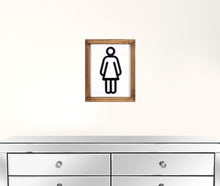 Conjunto de dos arte de pared de baño para él y para ella