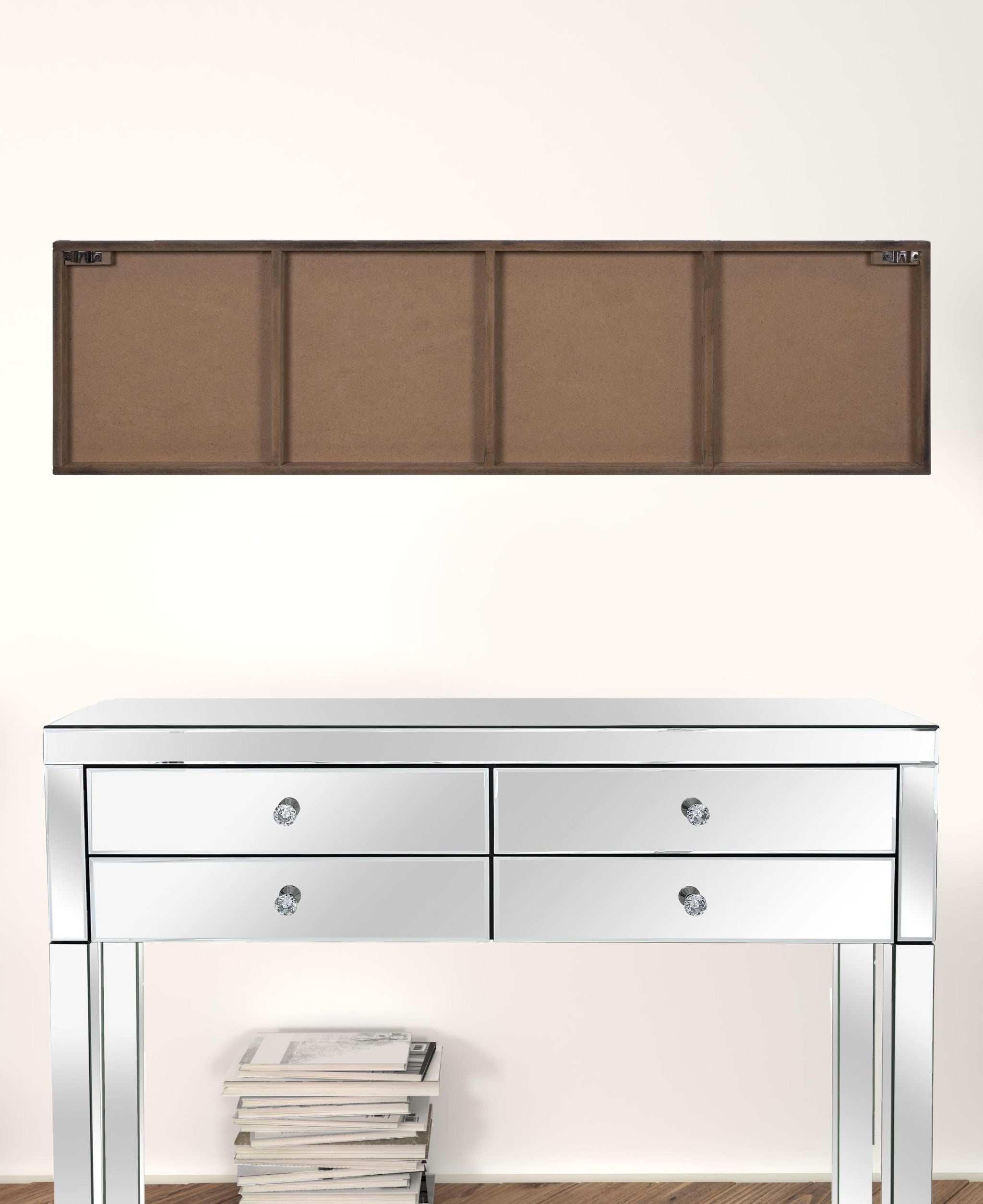 Placa de pared de madera blanca con cita familiar