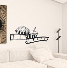 Black Metal Movie Popcorn and Drink Wall Décor