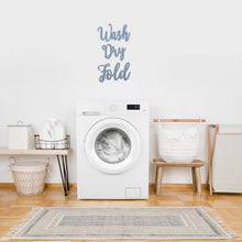 Gray Metal Wash Dry Fold Wall Sign