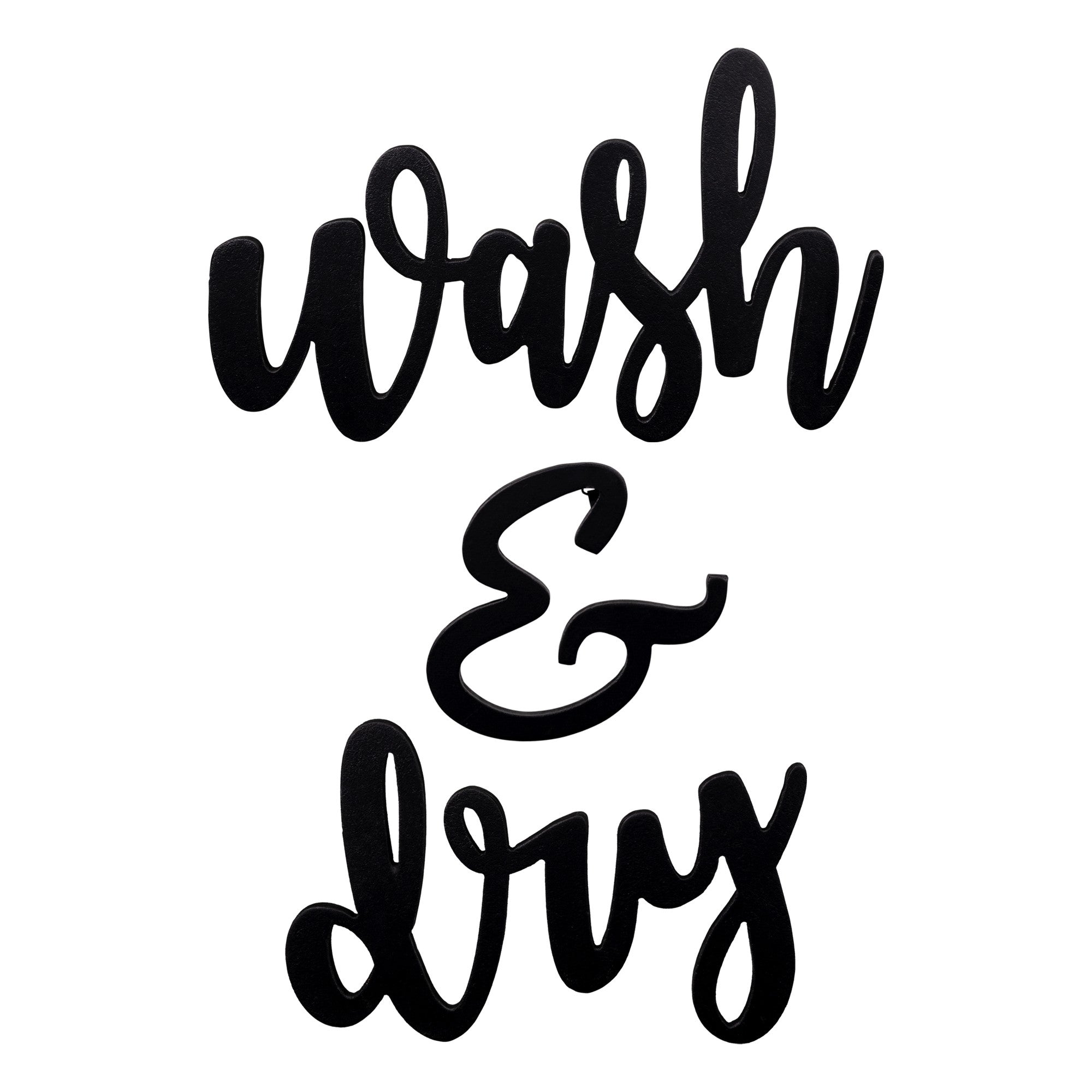 黑色金屬水洗和乾牆標誌