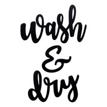 黑色金屬水洗和乾牆標誌